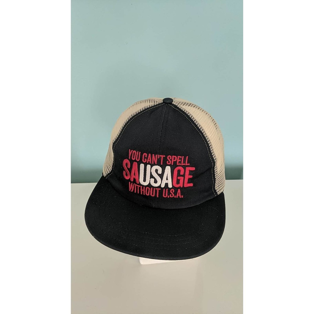 Johnsonville Mesh Adjustable Blue Baseball Hat USA